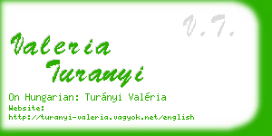 valeria turanyi business card